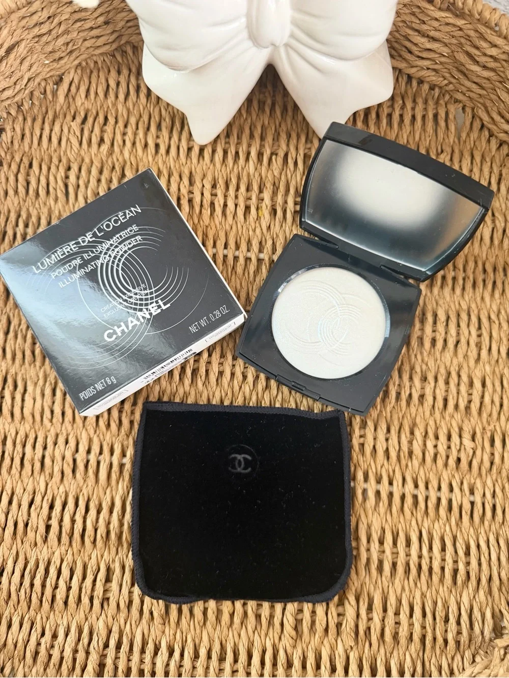 CHANEL Black Compact Powder Case